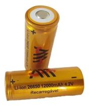 Bateria Recarregável 26650 4,2v 12000mah Recarregável