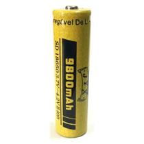 BATERIA RECARREGAVEL 26650 9.900mAh 3.7V a 4.2V P/ LANTERNA TATICA