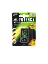 Bateria recarregável 9v 400mah ni-mh