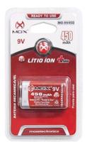 Bateria Recarregável 9v 450mah Mox Brinqued Microfone