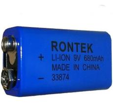 Bateria Recarregável 9v De Litio 680mah Rontek