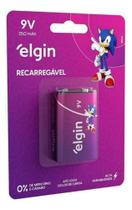Bateria Recarregavel 9v Elgin Energy 250mah Original