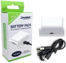Bateria Recarregável Branca Compatível Com Controle Xbox One S/X C/ Cabo USB - Dobe