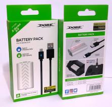 Bateria Recarregável Branca Compatível Com Xbox Series C/ Cabo USB 3 Metros C/ LED - Dobe