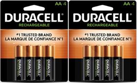 Bateria recarregável Duracell AA pré-carregada (pacote com 2) Bateria recarregável Duracell AA pré-carregada (pacote com 2)