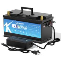 Bateria Recarregável KEPWORTH 12,8V 100Ah LiFePO4 com BMS 100A