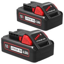 Bateria Recarregável M18 18V 4.0Ah Íon de Lítio 2 Unidades Bateria Recarregável M18 18V 4.0Ah Íon de Lítio 2 Unidades
