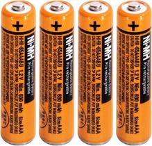 Bateria recarregável Ni-MH AAA 1.2V 700mAh, pacote com 4 unidades Bateria recarregável Ni-MH AAA 1.2V 700mAh, pacote com 4 unidades