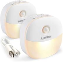 Bateria recarregável Night Light AUVON com sensor de movimento, pacote com 2 Bateria recarregável Night Light AUVON com sensor de movimento, pacote com 2