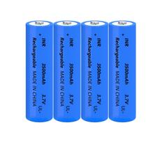 Bateria recarregável Yuntunele 18650 3,7V 3500mAh (pacote com 4)