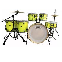Bateria Rmv Colors B22,10,12,14,16cx14 Amarela Com Aros cromados Bateria Rmv Colors B22,10,12,14,16cx14 Amarela Com Aros cromados