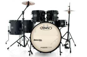 Bateria RMV FiberTech Silky Black 20,10,12,14,16 com Pratos, Baquetas e Ferragens (Exclusiva) Bateria RMV FiberTech Silky Black 20,10,12,14,16 com Pratos, Baquetas e Ferragens (Exclusiva)