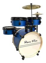 Bateria RMV Rock Kids Aro de Madeira Azul com Chimbal Crisp