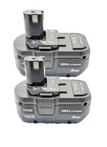 Bateria RYOBI 18V ONE+ de íon de lítio de 4,0 Ah de alta capacidade (pacote com 2)