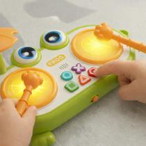 Bateria Sapo Musical Brinquedo Educativo com Luzes e Sons
