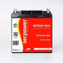 Bateria selada 12v 28a secpower vrla agm