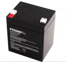 Bateria Selada 12V 5AH Powertek para Sistemas de Alarme e Equipamentos Médicos