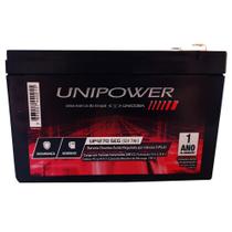 Bateria Selada 12V 6,4ah SEG Unipower - Alarme e Segurança