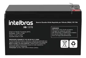 Bateria Selada 12v 7ah Intelbras Central Alarme cerca eletrica Nobreak XB 1270