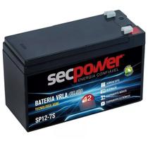 Bateria Selada 12v 7ah SP12-7S Secpower - Recarregável Alarme Cerca Elétrica Cftv Segurança VRLA AGM