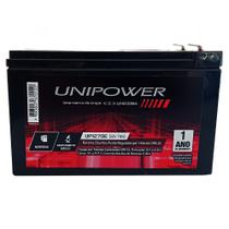 Bateria Selada 12V 7ah Unipower Vrla Agm - Alarme, Nobreak
