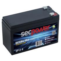 Bateria Selada 12v 9ah Secpower SP12-9 - Recarregável Pulverizador elétrico Alarme Cerca Nobreak Automação Carrinho