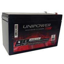 Bateria Selada 12V 9ah Unipower Vrla Agm - Alarme, Nobreak