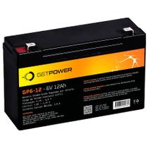 Bateria Selada 6V 12ah GetPower Vrla Agm - Moto Elétrica