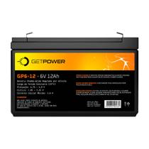 Bateria Selada 6V 12ah GetPower Vrla Agm - Moto Elétrica - GET POWER