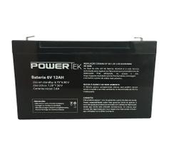 Bateria Selada 6V 12ah VRLA (AGM) - Moto Elétrica - POWERTEK