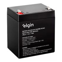 Bateria Selada de Chumbo, Elgin VRLA 12V 5AH Bateria Selada de Chumbo, Elgin VRLA 12V 5AH