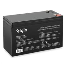 Bateria Selada Elgin Vrla 12v 7ah P/ Central Alarme Nobreak