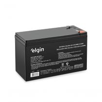 Bateria Selada Elgin Vrla para Nobreak Alarme Estabilizador 12V 7Ah Terminal F1
