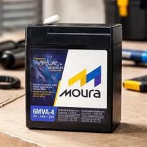 Bateria Selada Moura 6MVA4 6V 4Ah AGM VRLA Bateria Selada Moura 6MVA4 6V 4Ah AGM VRLA