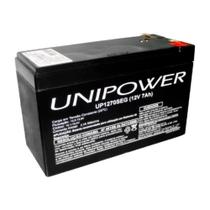 Bateria Selada para Nobreak e Sistemas de Monitoramento e Segurança - 12V 7Ah - Unipower UP1270SEG