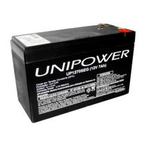 Bateria Selada para Nobreak e Sistemas de Monitoramento e Segurança - 12V 7Ah - Unipower UP1270SEG Bateria Selada para Nobreak e Sistemas de Monitoramento e Segurança - 12V 7Ah - Unipower UP1270SEG