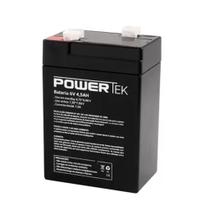 Bateria Selada Powertek 6V 4,5A Para Balança e Moto Eletrica Infantil