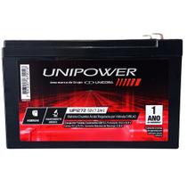 Bateria Selada Unipower 12V 7,2ah Vrla - Alarme, Nobreak