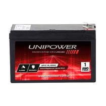 Bateria Selada UNIPOWER UP12 Alarme Cerca Elétrica Segurança CFTV 12V 4A