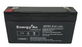 Bateria Selada Vrla 6v 1,3ah para alarmes , no breaks , centrais de alarme, automação - EnergyAc