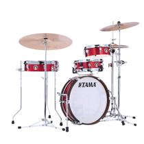 Bateria Shell Pack (4 Tambores) Vermelha Burnt Red Mist Tama Club-Jam Pancake LJK48P-BRM