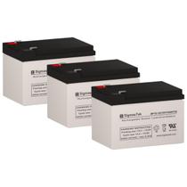 Bateria SigmasTek Razor MX650 12V 12Ah Pacote com 3