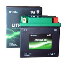 Bateria SkyRich Lítio - LIX14AHQ - CCA 200A (YTX14H-BS / YTX14H / YTX14-BS / YTX14)