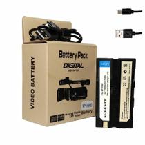 Bateria SOLESTE NP-F980 10.000mAh com Carregamento USB Tipo C Para Leds, Cameras E Fimadoras