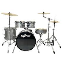 Bateria spanking drum silver sparkle bumbo 20