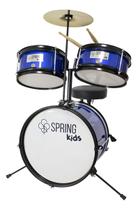 Bateria Spring Infantil Kids Spk15 Em Madeira - Azul Azul