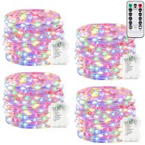 Bateria String Lights BHCLIGHT 4x20 pés 240LED, controle remoto multicolorido