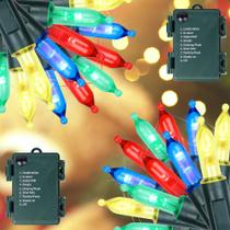 Bateria String Lights Blissun 50 LED de 4,9 m, multicolorida, 8 modos