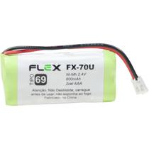 Bateria Telefone S/ Fio 2.4V 600MAH PLUG Univer - FLEX