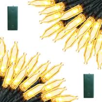 Bateria temporizada String Lights Lomotech, pacote com 2, 4,9 m e 50 LEDs
